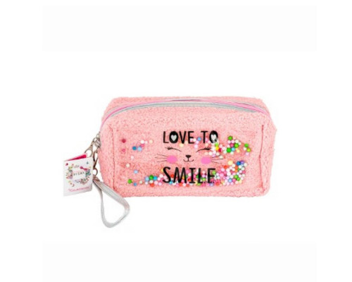 Детская косметичка "Love to Kiss" T24810(рожевий) плюшевая