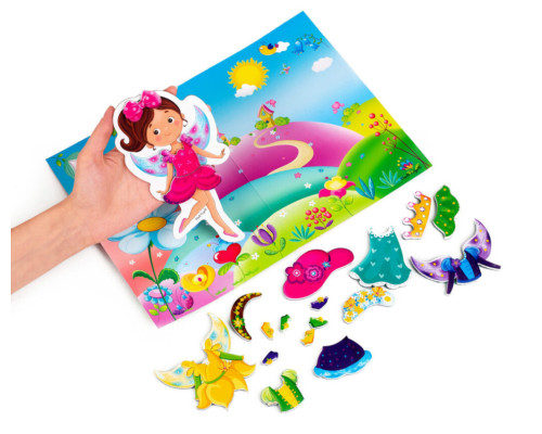 Магнітна гра для дітей "Фея" у папці Vladi Toys VT3204-28 (укр)