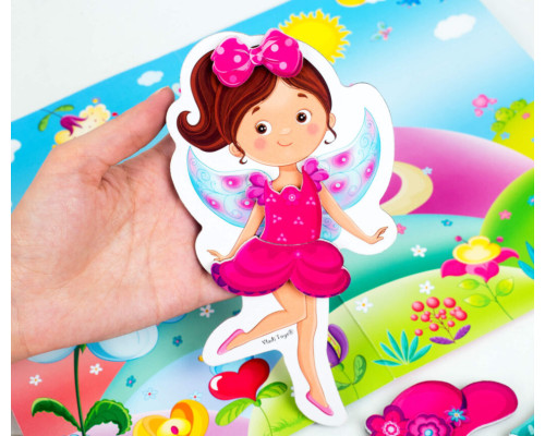Магнітна гра для дітей "Фея" у папці Vladi Toys VT3204-28 (укр)