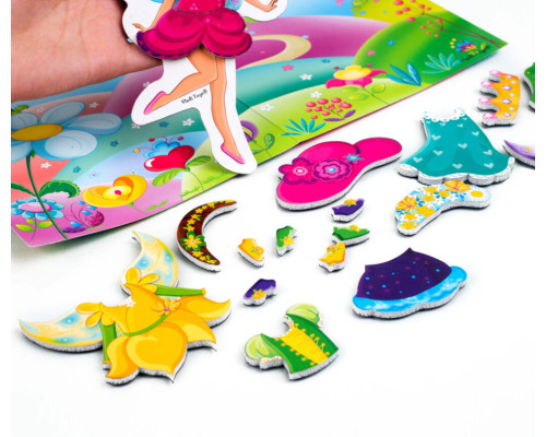 Магнітна гра для дітей "Фея" у папці Vladi Toys VT3204-28 (укр)