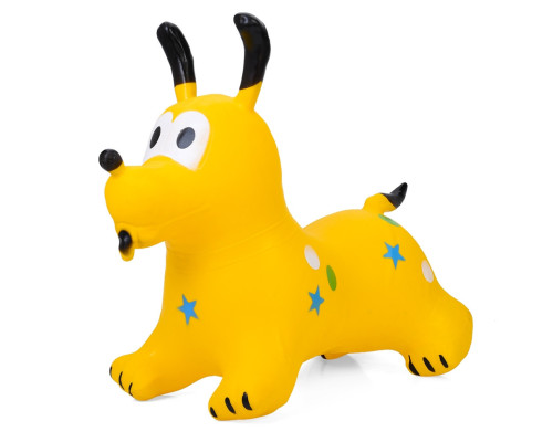 Дитяча іграшка-стрибун "Собачка" MS 4161(Yellow) гума, до 20 кг