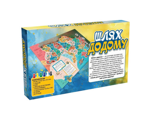 Настільна гра-бродилка Шлях додому 153752 Ігрове поле 420×594 мм