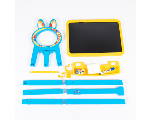 Детская доска для рисования магнитная 013777/1 Желто-голубая