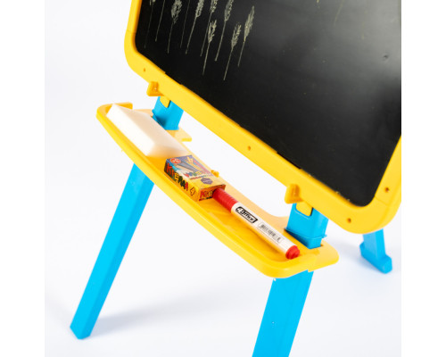 Детская доска для рисования магнитная 013777/1 Желто-голубая