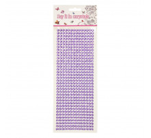 Наклейки декоративные XY-004(Violet) на планшетке 504 шт