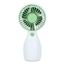 Портативный ручной вентилятор MK 5663-1(Green) 13 см, аккумулятор, USB зарядное