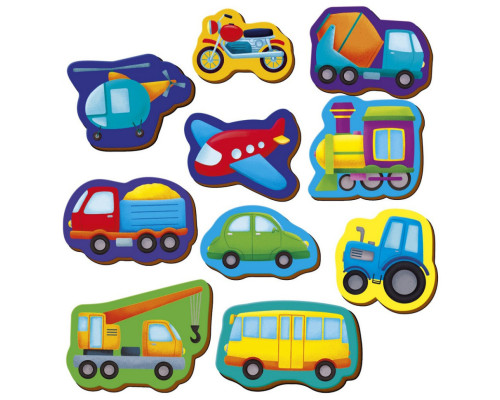 Дитячий набір магнітів "Транспорт" VT3106-35, 10 магнітів