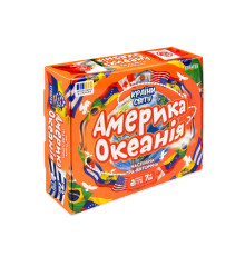 Настольная игра Страны мира Америка и Океания 31104 карточки 72 шт, кубик