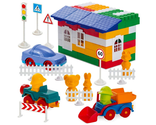 Дитячий конструктор "Лідер" №5 1-054, 200 великих деталей