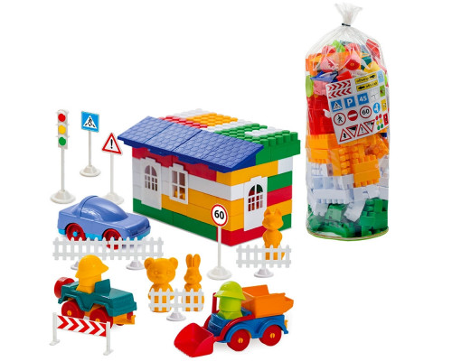 Дитячий конструктор "Лідер" №5 1-054, 200 великих деталей