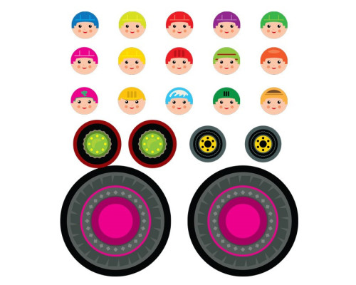 Дитяча книга розвивайка "Екскаватор" 403082 з наклейками