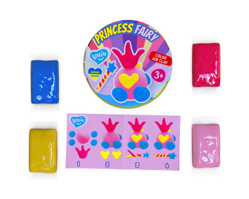 Набір для ліплення із повітряним пластиліном Princess Fairy  ТМ Lovin 70138  Crown