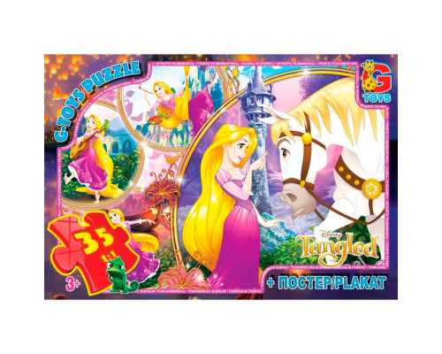 Пазли дитячі "Рапунцель" TA004, 35 елементів
