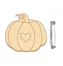 Заготовка брошки для розфарбовування "Романтичний гарбуз" FDZB-100