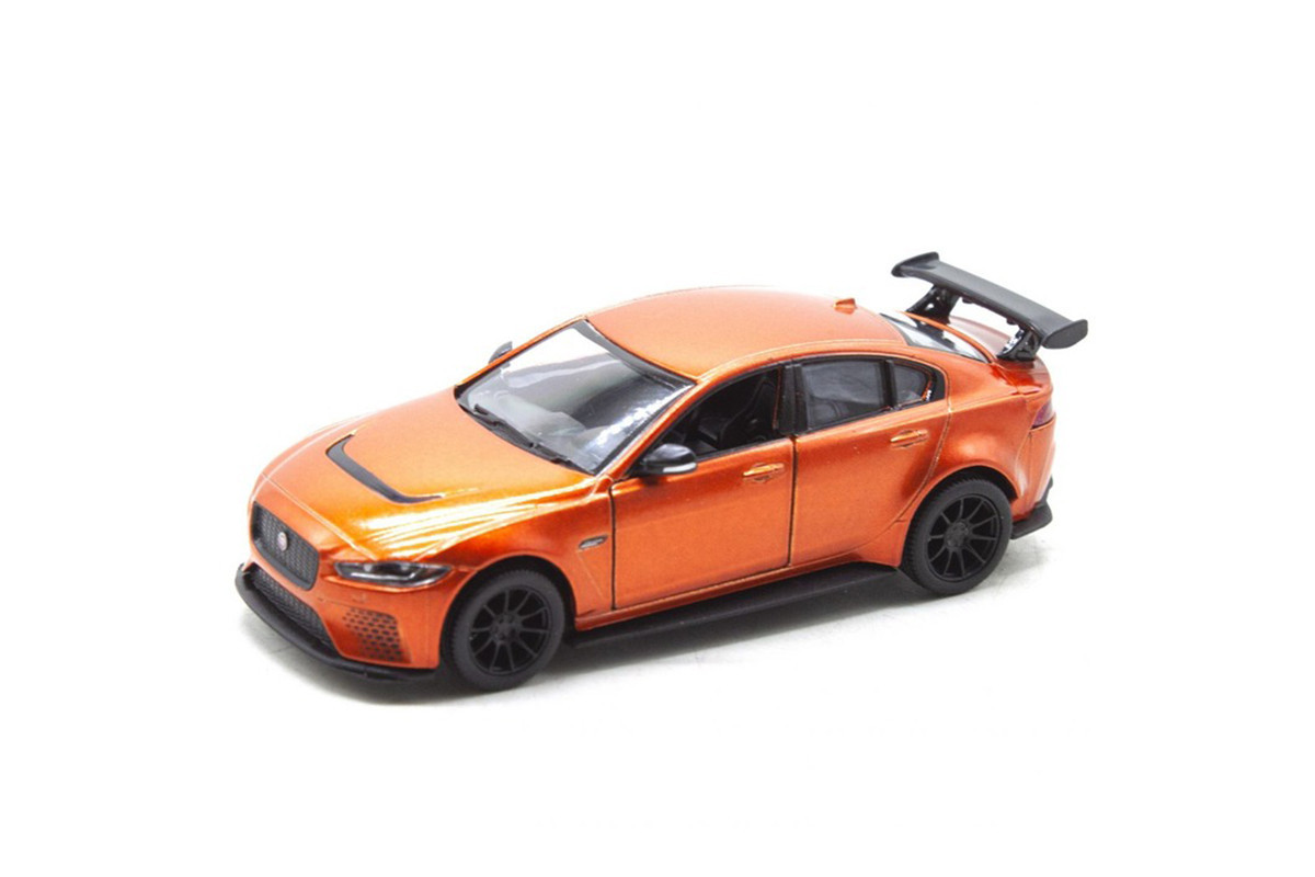 Машинка інерційна "Jaguar XE SV Project 8" KT5416W масштаб 1:36 Помаранчевий Машинка інерційна "Jaguar XE SV Project 8" KT5416W масштаб 1:36 Помаранчевий