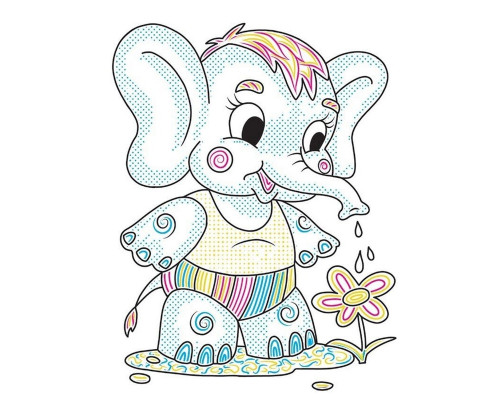 Дитяча книжка-розмальовка "У квітнику" 1806009, 12 сторінок