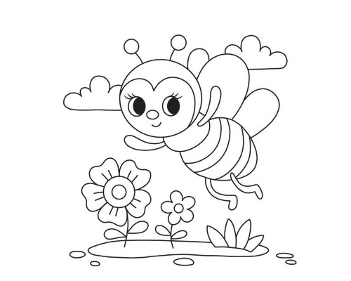 Дитяча книжка-розмальовка "У квітнику" 1806009, 12 сторінок