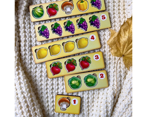 Деревянная настольная игра "Счет -1" Ань-Ян (ПСД069) PSD069 сортер-комодик