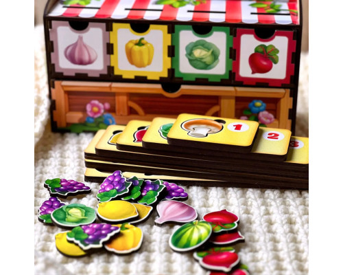 Деревянная настольная игра "Счет -1" Ань-Ян (ПСД069) PSD069 сортер-комодик