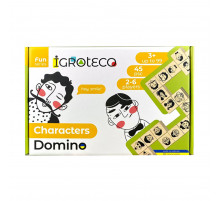 Настольная игра Домино "Персонажи" 900620 от 2 до 6 игроков 45 элементов