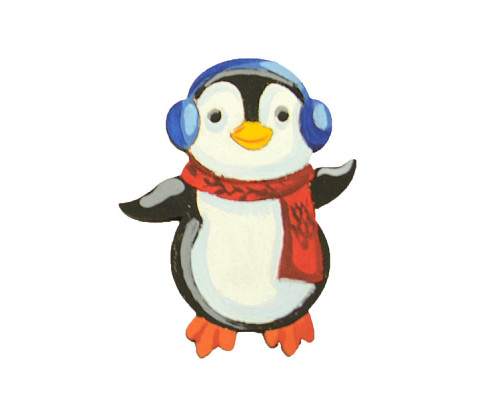 Набір для творчості новорічний Розпис акриловими фарбами "Олень та пінгвін" Умняшка НГ-002/2