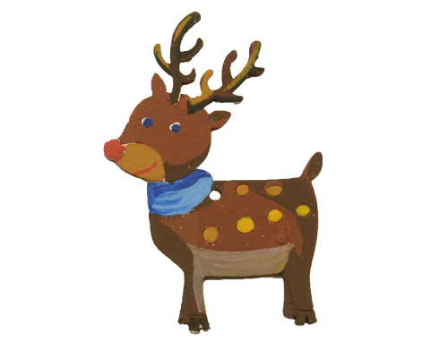 Набір для творчості новорічний Розпис акриловими фарбами "Олень та пінгвін" Умняшка НГ-002/2