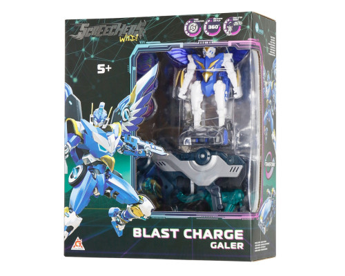 Дитячий ігровий набір S5 L1 ГАЛЕР Screechers Wild! EU686111 запускач-бластер, машинка-трансформер