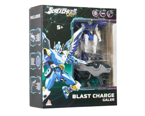 Дитячий ігровий набір S5 L1 ГАЛЕР Screechers Wild! EU686111 запускач-бластер, машинка-трансформер