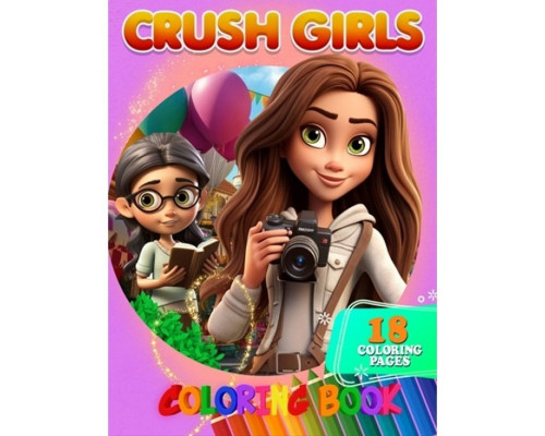 Розмальовка для дітей Crush Girls А05122408 формат А4