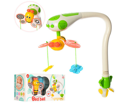 Дитяча карусель з підвісками на ліжечко WS6805 з проектором неба