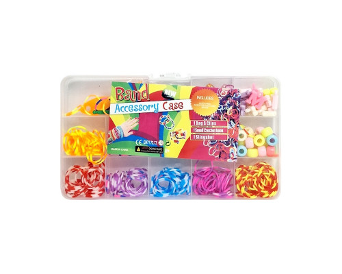 Набор резинок для плетения браслетов 037-158 в пластиковом боксе