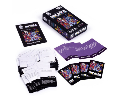 Карткова гра "Інсайд" VT5903-03, 50 карток, правила гри