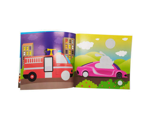 Книга з наклейками для малюків "Транспорт" Книжковий хмарочос 400616