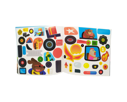 Книга з наклейками для малюків "Транспорт" Книжковий хмарочос 400616