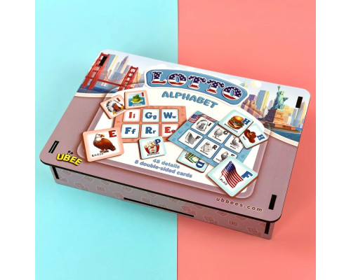 Дитяче лото "Американська абетка" PSD291