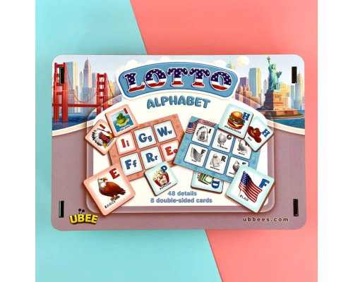 Дитяче лото "Американська абетка" PSD291