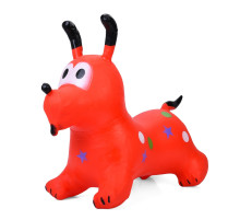 Дитяча іграшка-стрибун "Собачка" MS 4161(Red) гума, до 20 кг