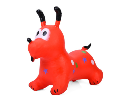 Дитяча іграшка-стрибун "Собачка" MS 4161(Red) гума, до 20 кг