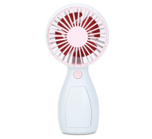 Портативний ручний вентилятор MK 5663-1(Pink) 13 см, акумулятор, USB зарядне