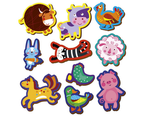 Дитячий набір магнітів "Ферма" VT3106-36, 10 магнітів