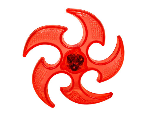 Літаючий бумеранг SB2306(Red) гума, зі світлом, 15 см, у пакеті