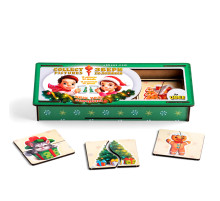 Настільна гра-пазли "Новорічні половинки" (ПСД238) PSD238, 12 картинок