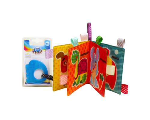 М'яка книжка-шуршалка "Котик" Книжковий хмарочос 403785 з прорізувачем