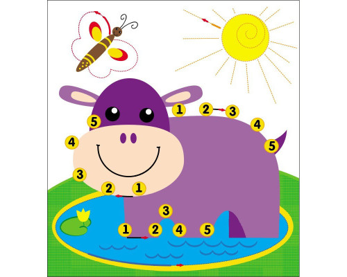 Дитяча багаторазова розмальовка "Диво-картинки" 559007, 5 сторінок