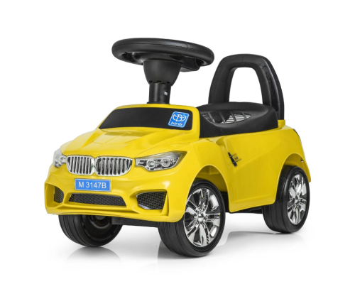 Каталка-толокар Bambi M 3147B-6 Желтый музыкальный