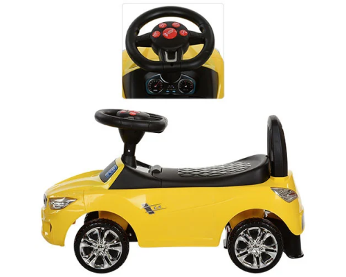 Каталка-толокар Bambi M 3147B-6 Желтый музыкальный