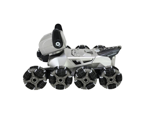 Детская игрушка на радиоуправлении "Собака" 1028(Silver) световые и звуковые эффекты