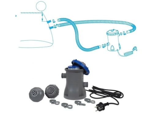 Басейн каркасний "Steel Pro" BESTWAY 56424 400Х211Х81 см, фільтр-насос