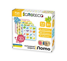 Дитяча настільна гра Розумне Лото "Кольорові звірята" 900804