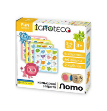 Детская настольная игра Умное Лото "Цветные зверьки" 900804